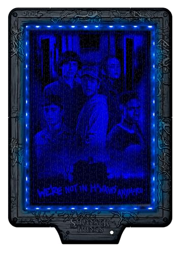 Clementoni Stranger Things Metamorphic Art Puzzle - 520-Piece LED Light-Up Jigsaw 9