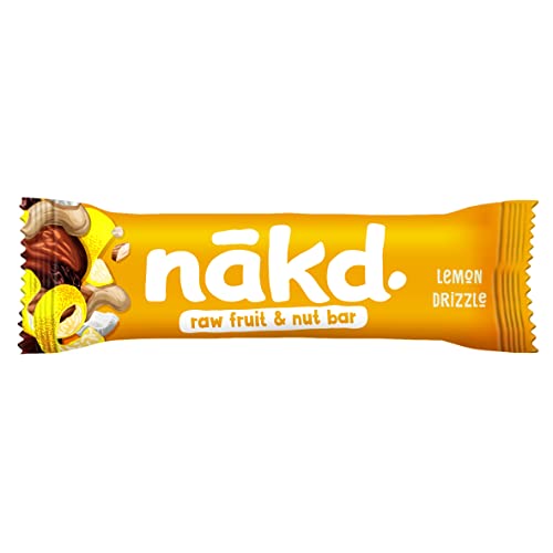 Nakd Lemon Drizzle Raw Fruit & Nut Bars - Vegan, Gluten Free, No Added Sugar - 35g x 18 Bars 5