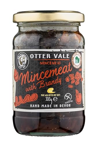 Otter Vale Mincemeat with Brandy - Gluten-Free, Hand-Made in Devon, 300g Glass Jar (Pack of 3) 3