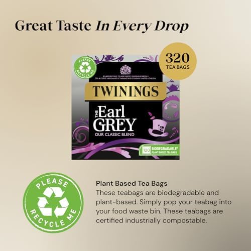Twinings Earl Grey Black Tea, Pack of 4 (320 Tea Bags) 3