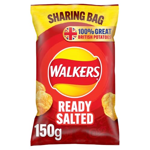 Walkers Ready Salted Crisps - 150g Sharing Bag | Made with 100% Great British Potatoes 4