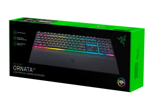 Razer Ornata V3 - Low Profile Gaming Keyboard with Mecha-Membrane Switches, RGB Chroma, Magnetic Wrist Rest, UK Layout | Black 15