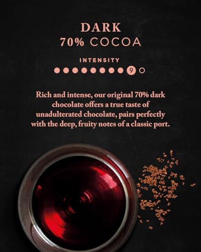 Green & Black's Organic 70% Dark Chocolate Bar, Rich & Intense, 90g (Pack of 15)