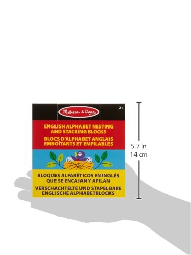 Melissa & Doug Alphabet Nesting and Stacking Blocks - Educational Building Playset for Toddlers 2+ 11