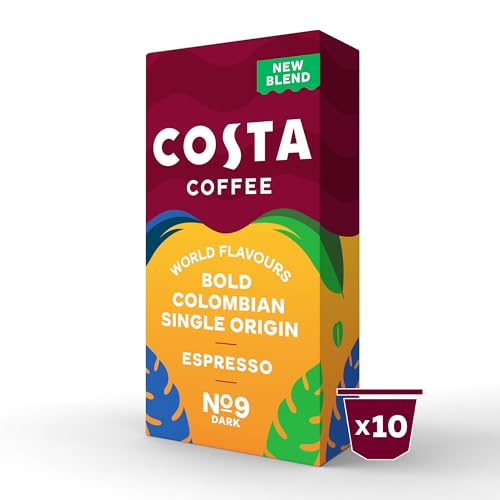 L"OR - Costa Bold Colombian Single Origin Aluminium Coffee Pods (Pack of 10)