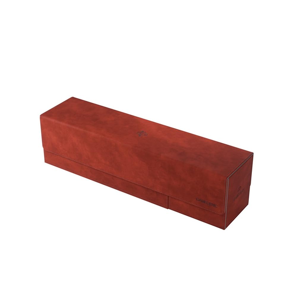Gamegenic Cards Lair - Premium Card Box | Holds 400 Double-Sleeved Cards | Red