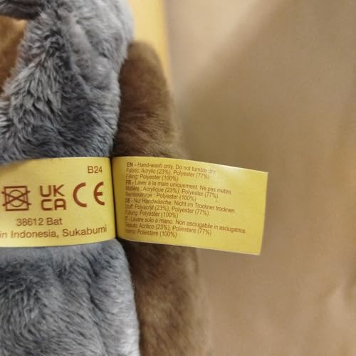 Tobar Animigos World of Nature Bat Plush Toy - 46cm Wingspan, Brown 10