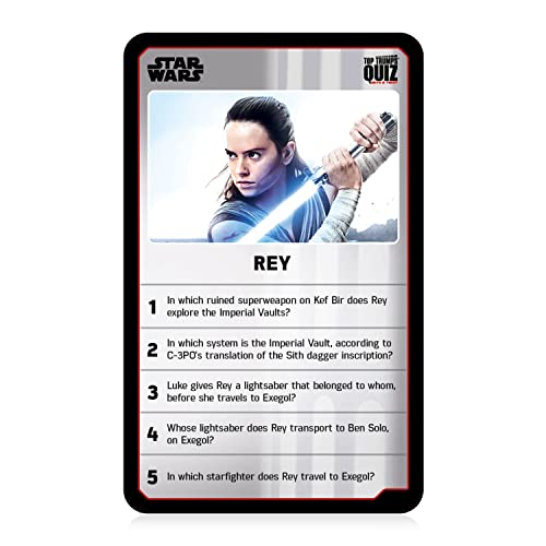 Star Wars Top Trumps Quizspiel, englische Ausgabe. Kämpfe darum, wer der Beste ist