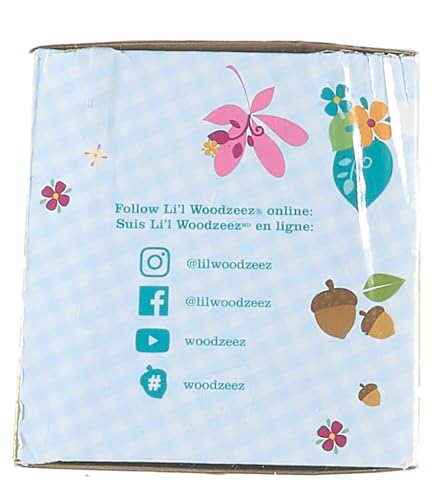 Li'l Woodzeez Cottonball Rabbit Family - 7-Piece Movable Figurine Set with Interchangeable Outfits 6