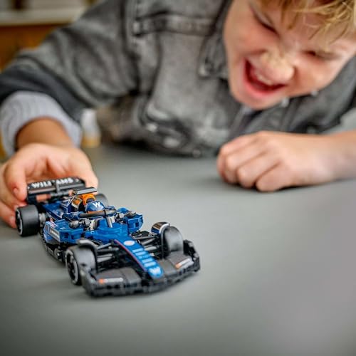 LEGO Speed Champions Williams Racing FW46 F1 Race Car Toy with Driver Minifigure - Building Set for 10+