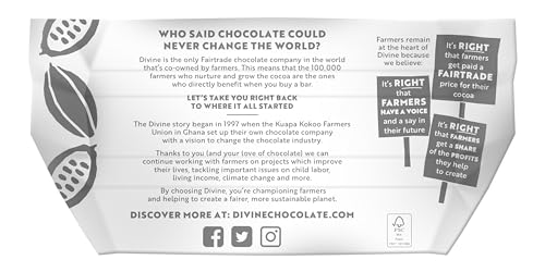 Divine 70% Cocoa Dark Chocolate - 35 g Bars (Pack of 30) 4