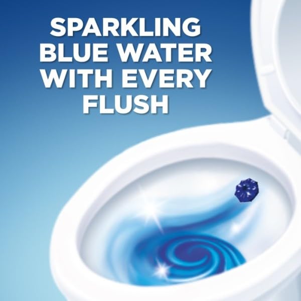 DUCK Fresh Discs Blue Toilet Cleaner Refill Twin Pack, 5 x 72 ml, Azure Lagoon Scent, Descaler 2