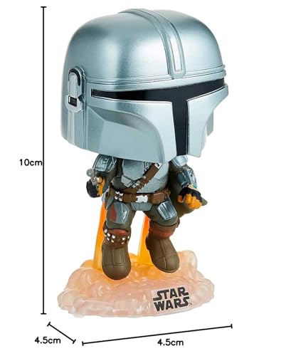 Funko Pop! Star Wars: The Mandalorian - Mando Flying with Blaster Vinyl Figure 7