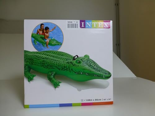 Intex 58546 Inflatable Crocodile - 168x86 cm - Fun Water Pool Float for Kids 3+ 12