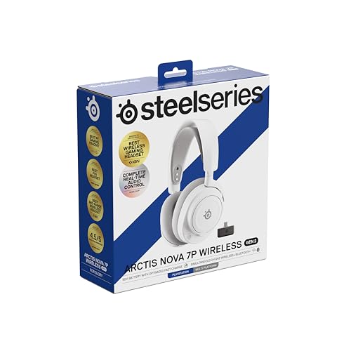 SteelSeries Arctis Nova7P Wireless Gen2 - PS5 Gaming Headset with2.4GHz + Bluetooth 24