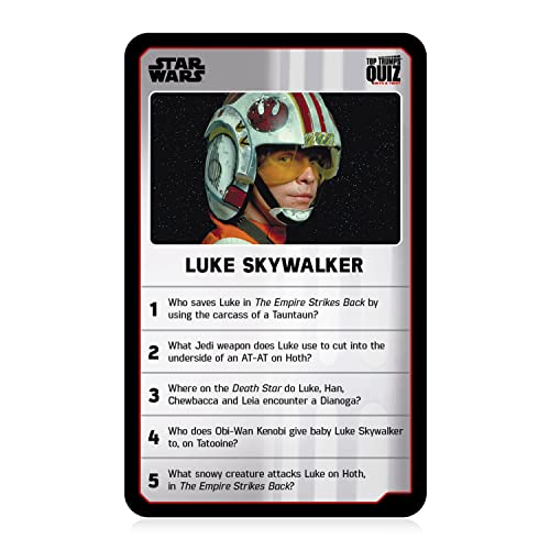 Star Wars Top Trumps Quizspiel, englische Ausgabe. Kämpfe darum, wer der Beste ist
