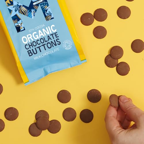 Montezuma Organic Milk Chocolate Buttons, 37% Cocoa, Gluten Free, 120g 3