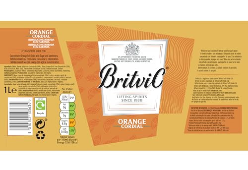 Britvic Orange Cordial - Fruit Cordial Drink Concentrate (1L) 2