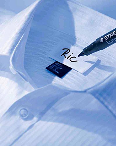 STAEDTLER Lumocolor Permanent Laundry Marker - Fine 0.6mm Line | Black Ink | Pack of 1 2