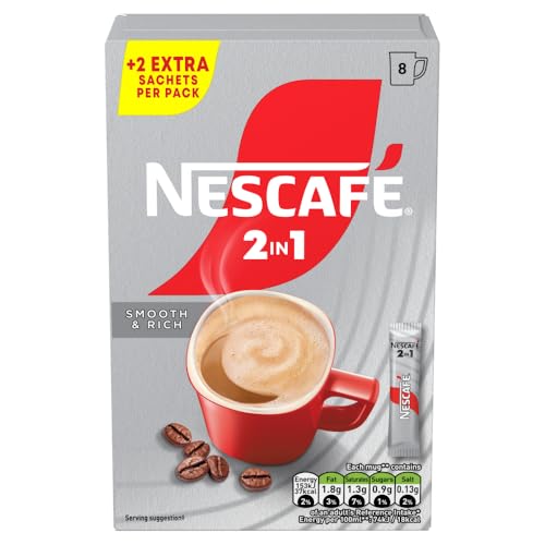 NESCAFÉ 2 IN 1 Original Instant Coffee (1 Pack of 8 Drinks)