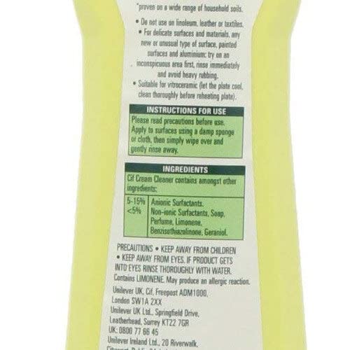 Cif - Cream Lemon with Microparticles All-Purpose Cleaner, 500ml 4