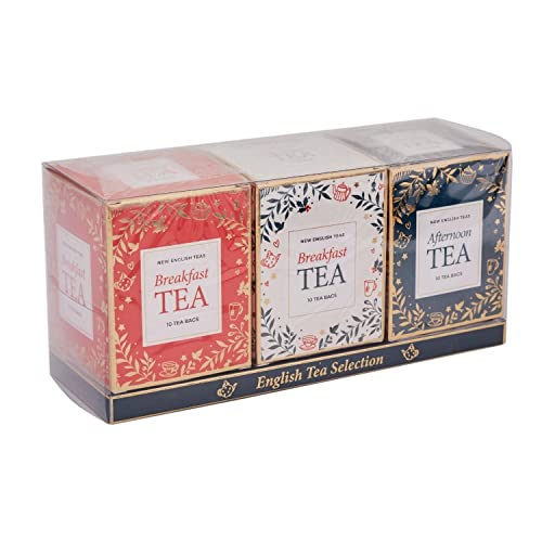 New English Teas Christmas Themed English Tea Carton Gift Set of 3 6