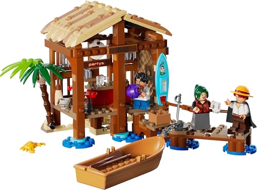 LEGO ONE PIECE Windmill Village Hut Toy with Boat, Luffy, Shanks & Makino - Building Set for Ages 8+ 7
