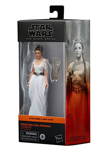 Hasbro Star Wars The Black Series Princess Leia Organa (Yavin 4) Action Figure - Premium Articulation & Movie-Inspired Design