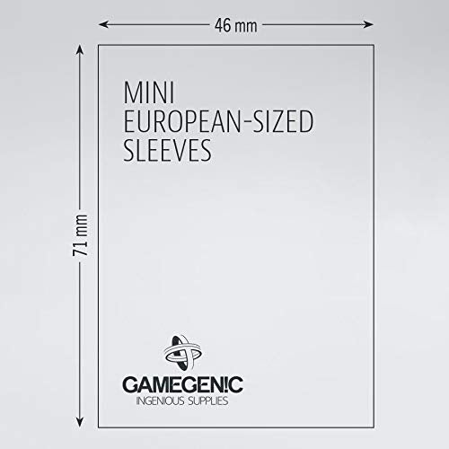Gamegenic Ruby MATTE Mini European-Sized Board Game Sleeves 46 x 71 mm (50 ct.)