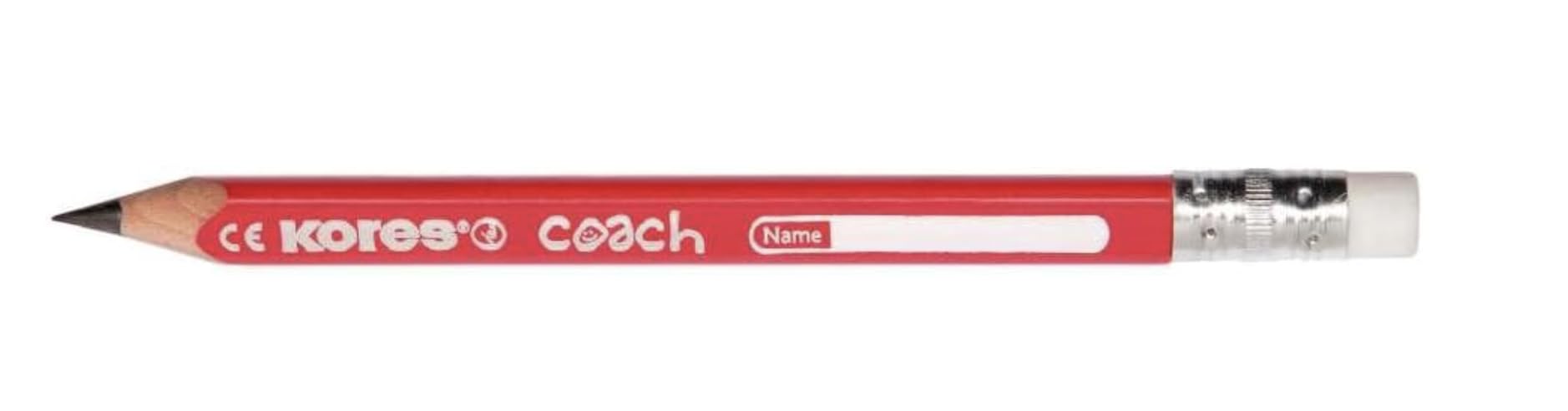 Kores Coach Jumbo HB Graphite Pencils for Kids - Soft Lead with Eraser Tip, 12 Count 2