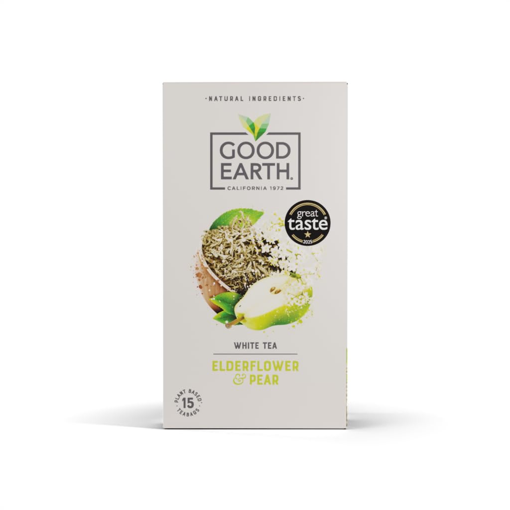 Good Earth Tea Co. Elderflower & Pear White Tea Bags - 15 Count 1