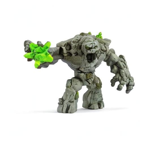 Schleich Eldrador Creatures Stone Monster - 8" Movable Action Figure with Crystal - Fantasy Playset for Kids 3+ 16
