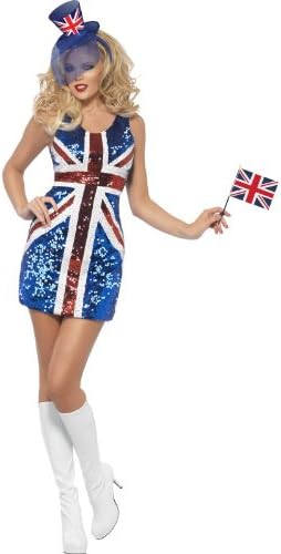 Smiffys Rule Britannia Costume - Women's Size 12-14 (25001S)