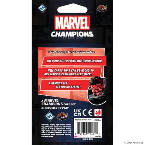Fantasy Flight Games Marvel Champions Nightcrawler Hero Pack - Card Game Expansion 6