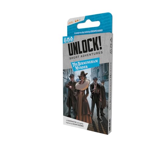 Asmodee Unlock! Short Adventures 9: The Birmingham Murder – Cooperative Escape Room Card Game 5