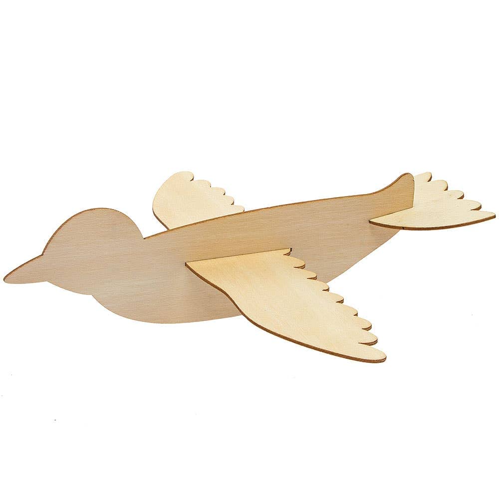 Baker Ross FC704 Bird Wooden Gliders Craft Kit - Pack of 8 | 1.3mm Plywood | 20cm Long 5