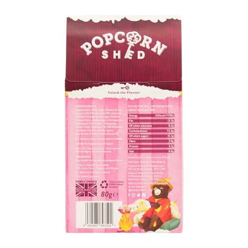 Popcorn Shed Toasted Marshmallow Gourmet Popcorn (1 x80g) - Vegan, Low Calorie, Perfect for Movie Nights & Gifting 9