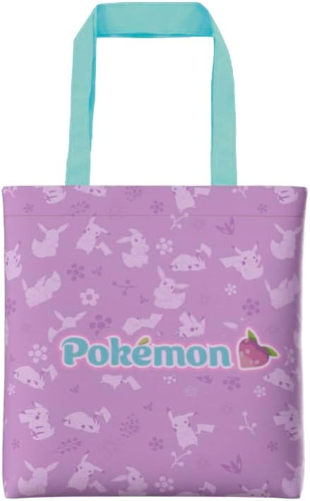 CyP Brands Pokémon Flower Print Fabric Shopping Bag (Official Licensed Product)