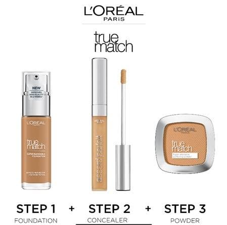 L'Oréal Paris - True Match Hydrating Liquid Foundation (30 ml)