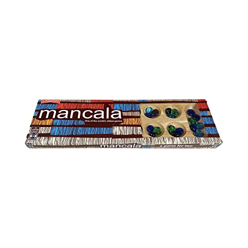 Lagoon Group Mancala Strategy Board Game | Wood Board | 2 Players | Ages 8+
