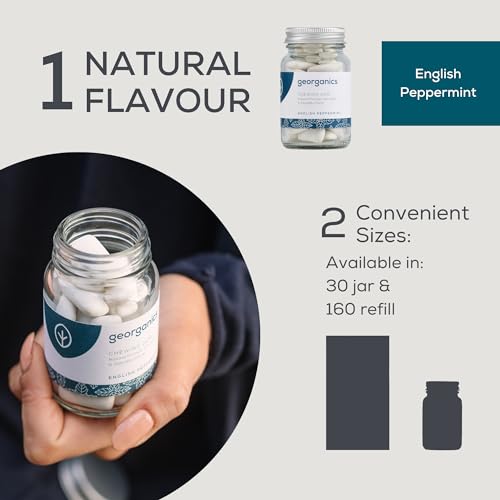 Georganics Peppermint Chewing Gum - 140 Pieces - Natural & Biodegradable 5