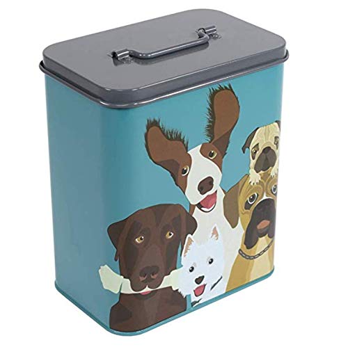 Burgon & Ball Creaturewares GCR/DOG Pet Food Storage Tin - 3.8L Capacity | Galvanized Steel