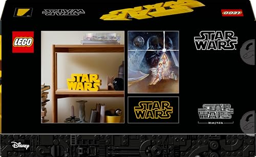 LEGO Star Wars 75407 Brick-Built Star Wars Logo - Collectible Building Set for Adults