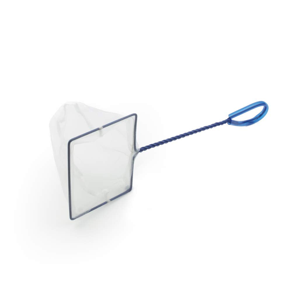 Interpet Fine Mesh Aquarium Fish Net - Large Size, Blue/White/Silver