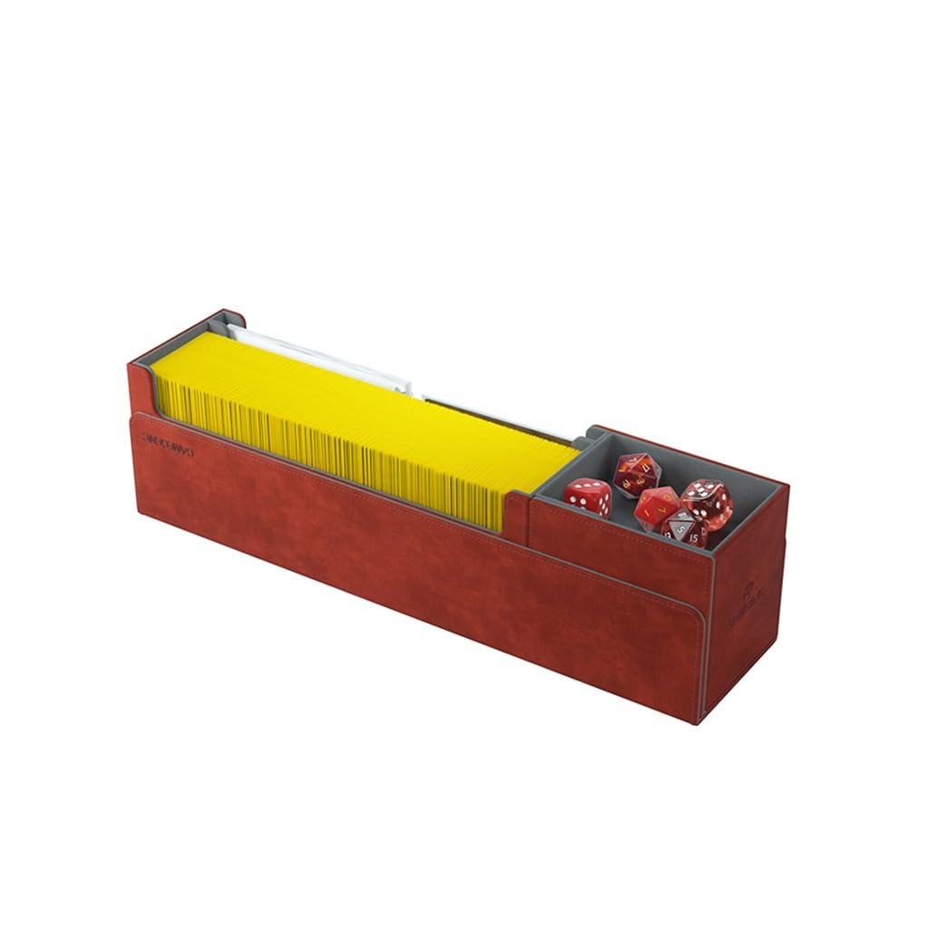 Gamegenic Cards Lair - Premium Card Box | Holds 400 Double-Sleeved Cards | Red 3