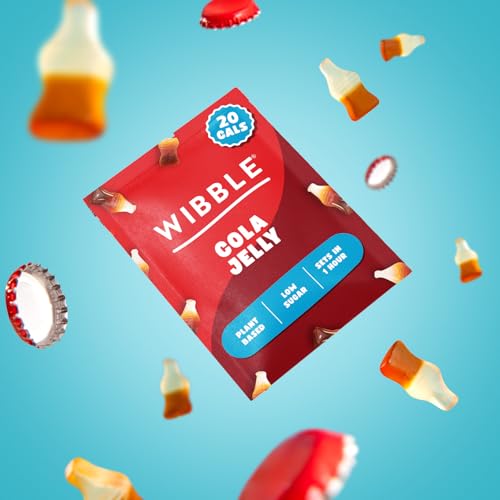 Wibble Cola Natural Jelly Crystals, Plant-Based Low Sugar Quick Set Jelly Powder, 12 Pack 5
