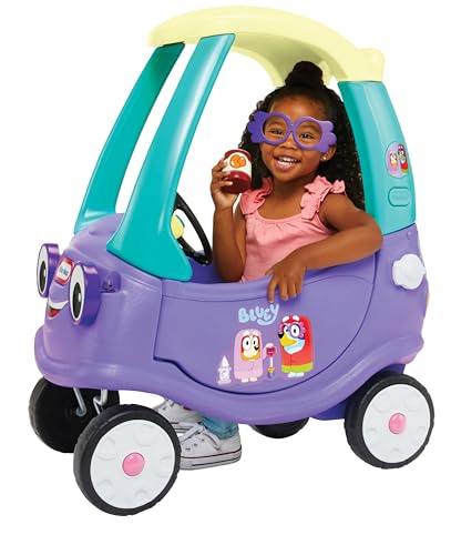 little tikes Bluey Grannies Car Coupe with 2 Accessories | Ages 3-5 | Foot-to-Floor Ride-On 12