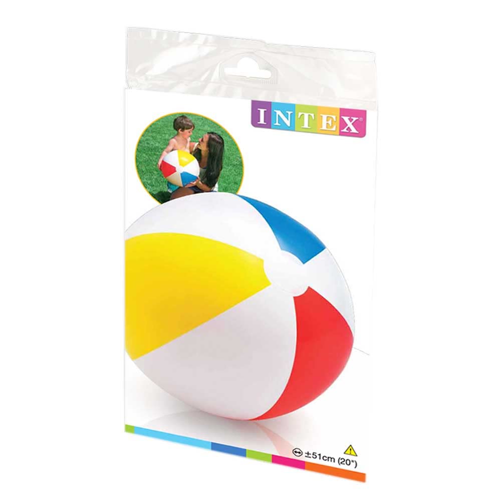 Intex 20" Beach Ball - 51 cm Colorful Pool & Beach Toy for Kids 3