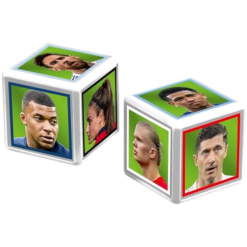 Top Trumps Match The Crazy Cube Game - World Football Stars Edition | 2 Players | Ages 4+ 4