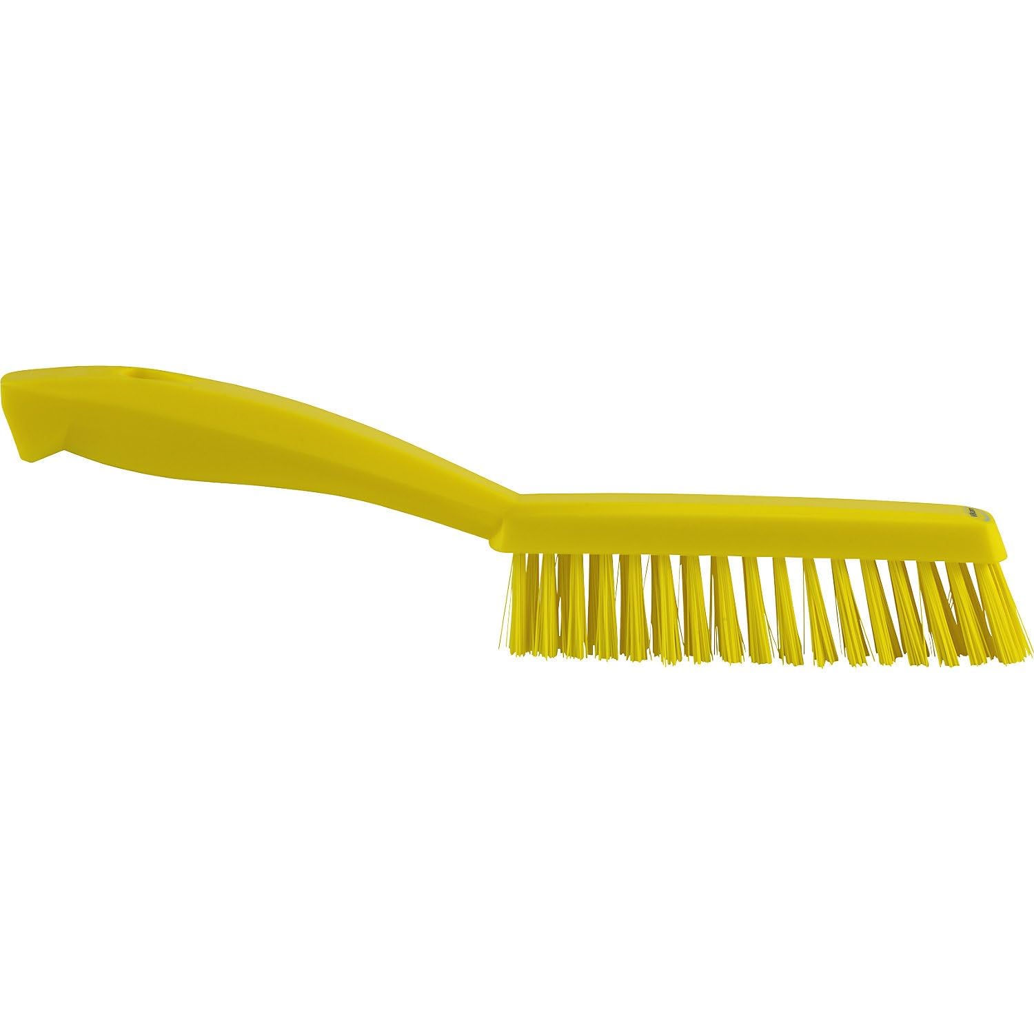 Vikan Hand Brush - Narrow Design for Tight Spaces | Yellow Polypropylene